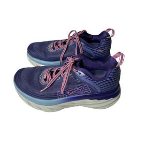 Hoka One One Bondi 6 Purple Pink Sneakers Women's Size 6.5D Wide
